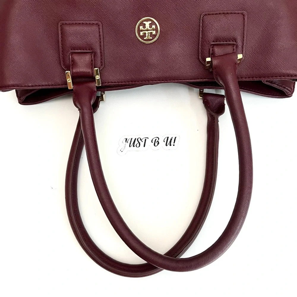 Tory Burch | Wine Burgundy | Saffiano Leather | Large Bag Tote